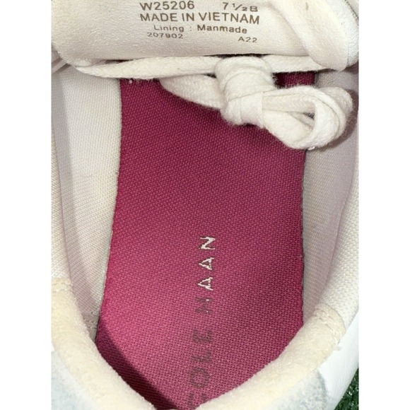 Cole Haan Women's Grand Crosscourt White Snake Print Tennis Shoes Size 7.5 B - Picture 8 of 9